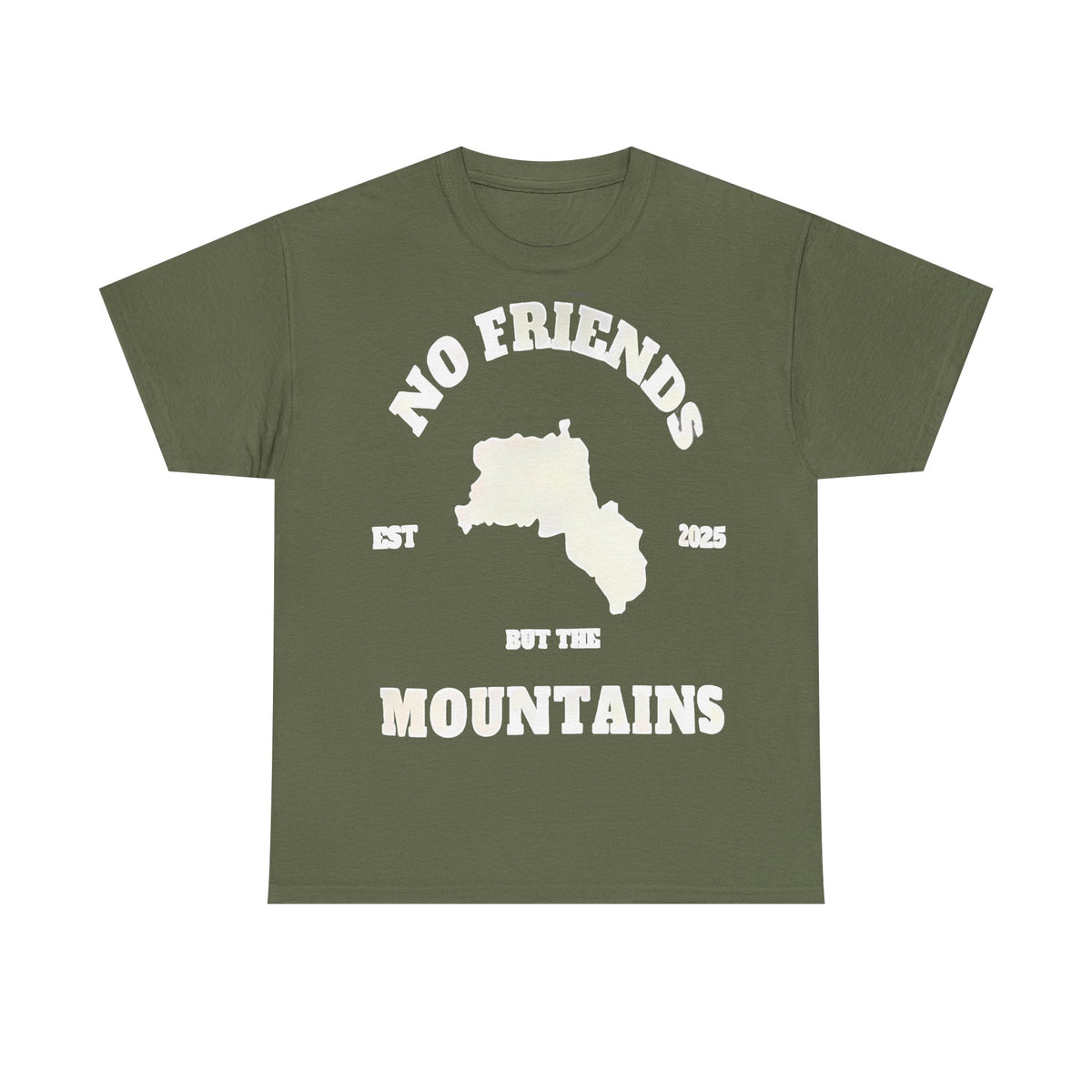 Sin amigos, pero con las montañas Kurdistán Azadi - Camiseta unisex