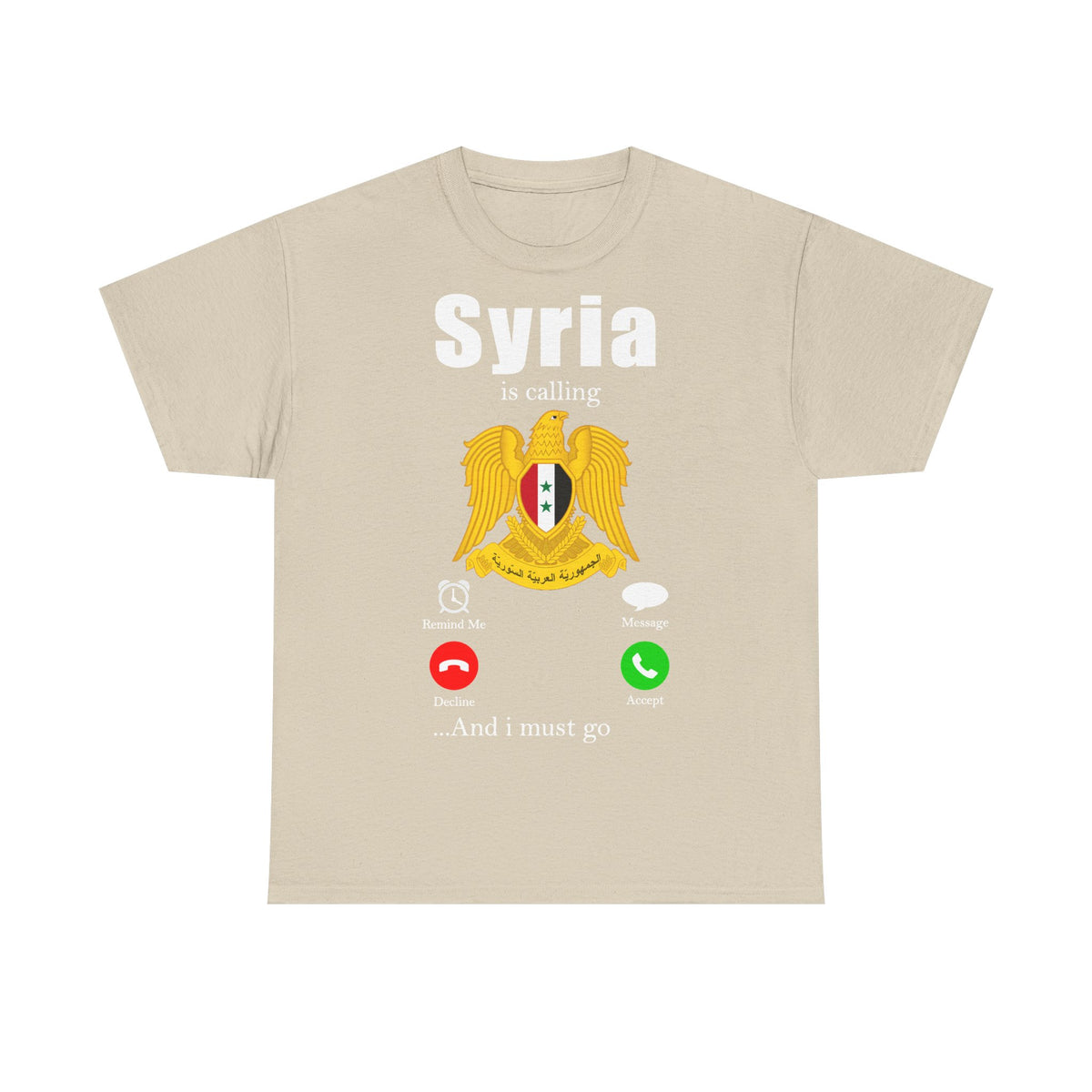 Syria Syrien Wappen Flagge Heimat Sport Fan Geschenkidee - Unisex T-Shirt