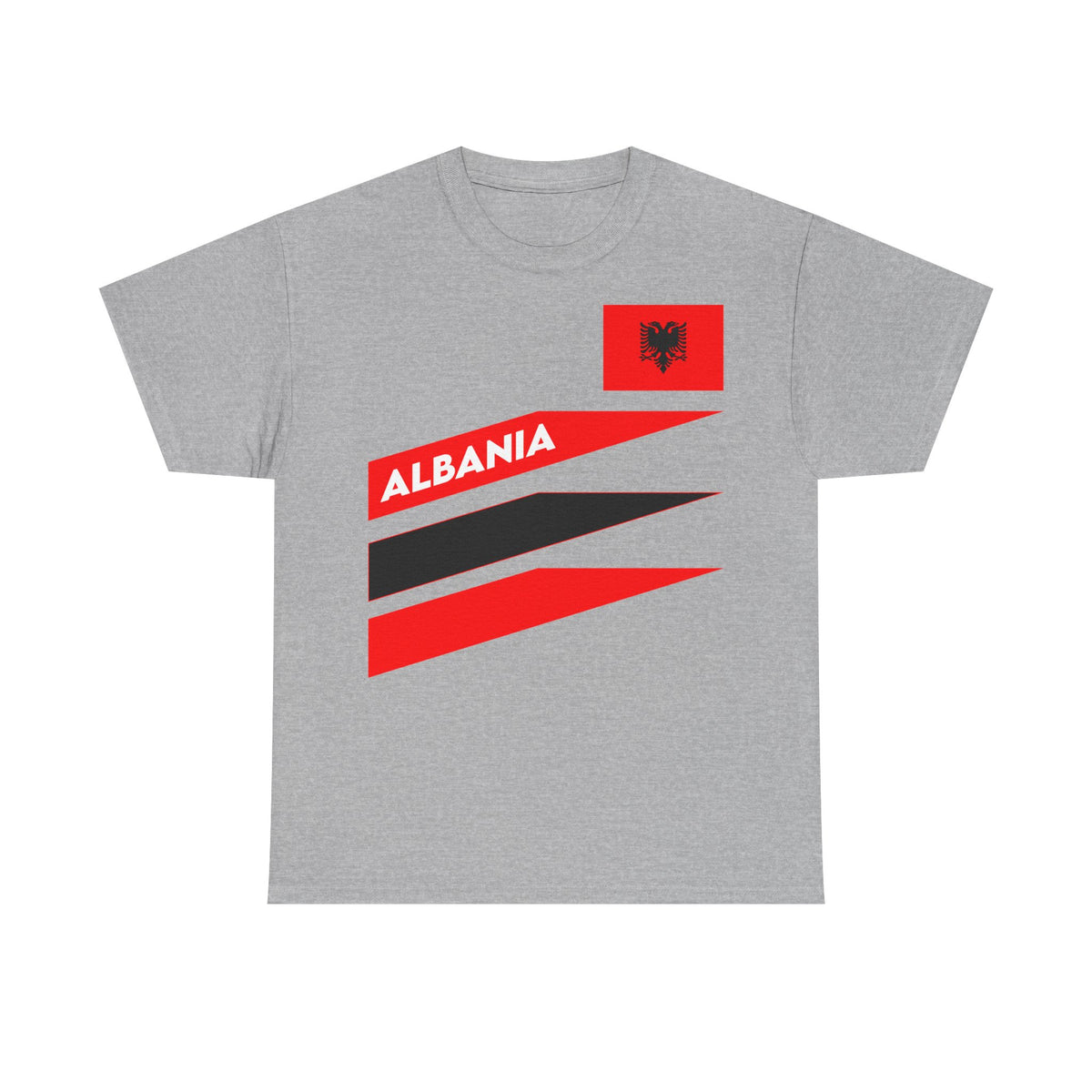 Camiseta unisex de Albania, escudo albanés, bandera, águila, fútbol, aficionado, deporte