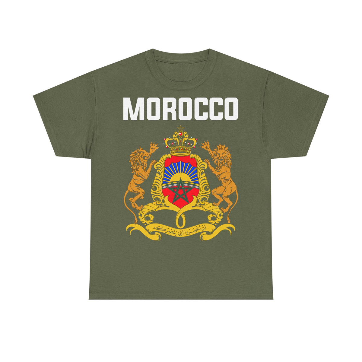 Marruecos Escudo Morocco Bandera Orgullo Fútbol Fan Deporte FIdea de regalo - Camiseta unisex