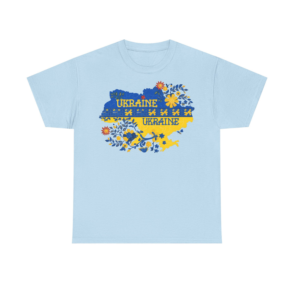 Bandera de Ucrania escudo idea de regalo afición al deporte moda vintage - Camiseta unisex