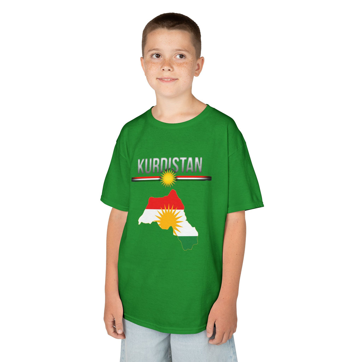 Kurdistan Pride Stolz Heimat Flagge Sonne - Unisex Kinder & Jugendliche T-Shirt