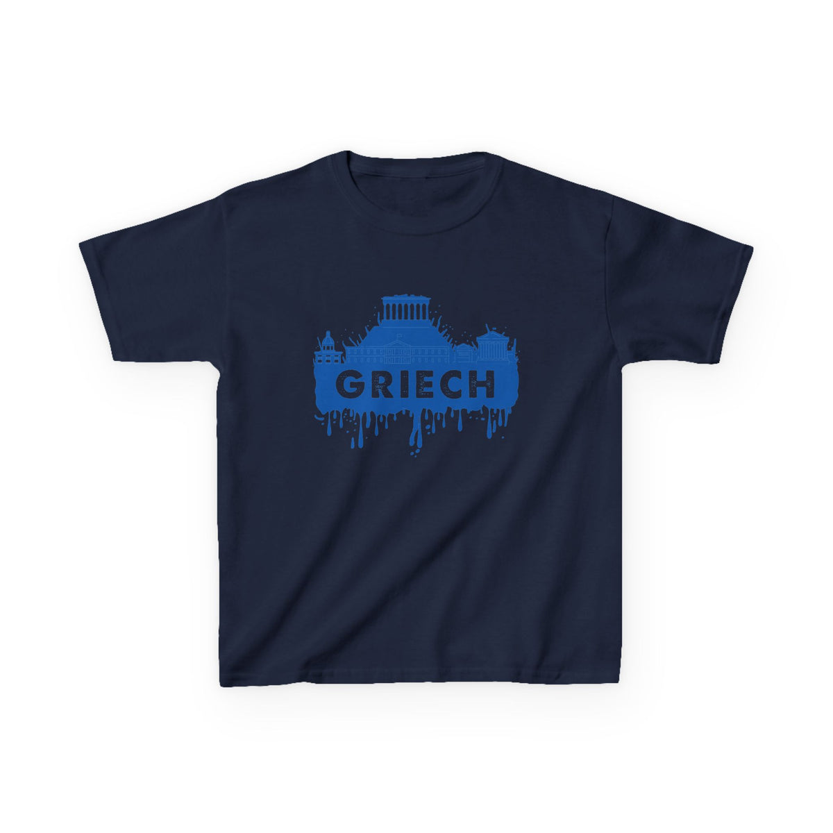 Greece Griechenland Flagge Wappen Heimat Fußball Sport Fan Geschenkidee - Für Kinder & Jugendliche Unisex T-Shirt