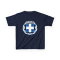 Greece Griechenland Flagge Wappen Heimat Fußball Sport Fan Geschenkidee - Für Kinder & Jugendliche Unisex T-Shirt
