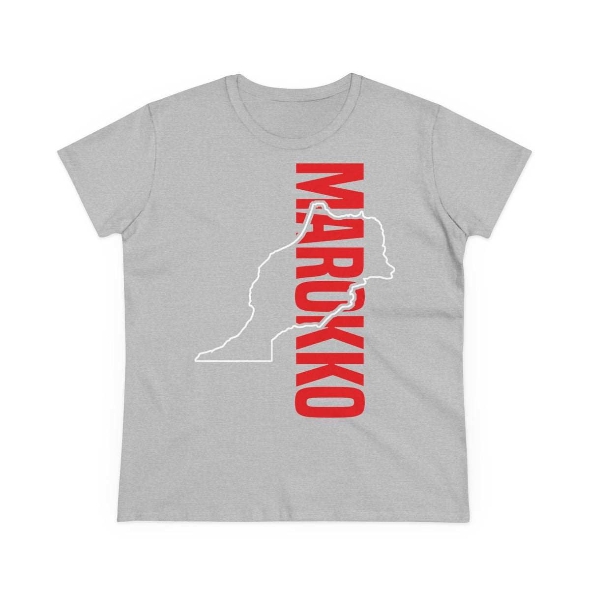 Escudo de Marruecos, bandera de Marruecos, orgullo, aficionada al fútbol y al deporte, idea de regalo - Camiseta para mujer