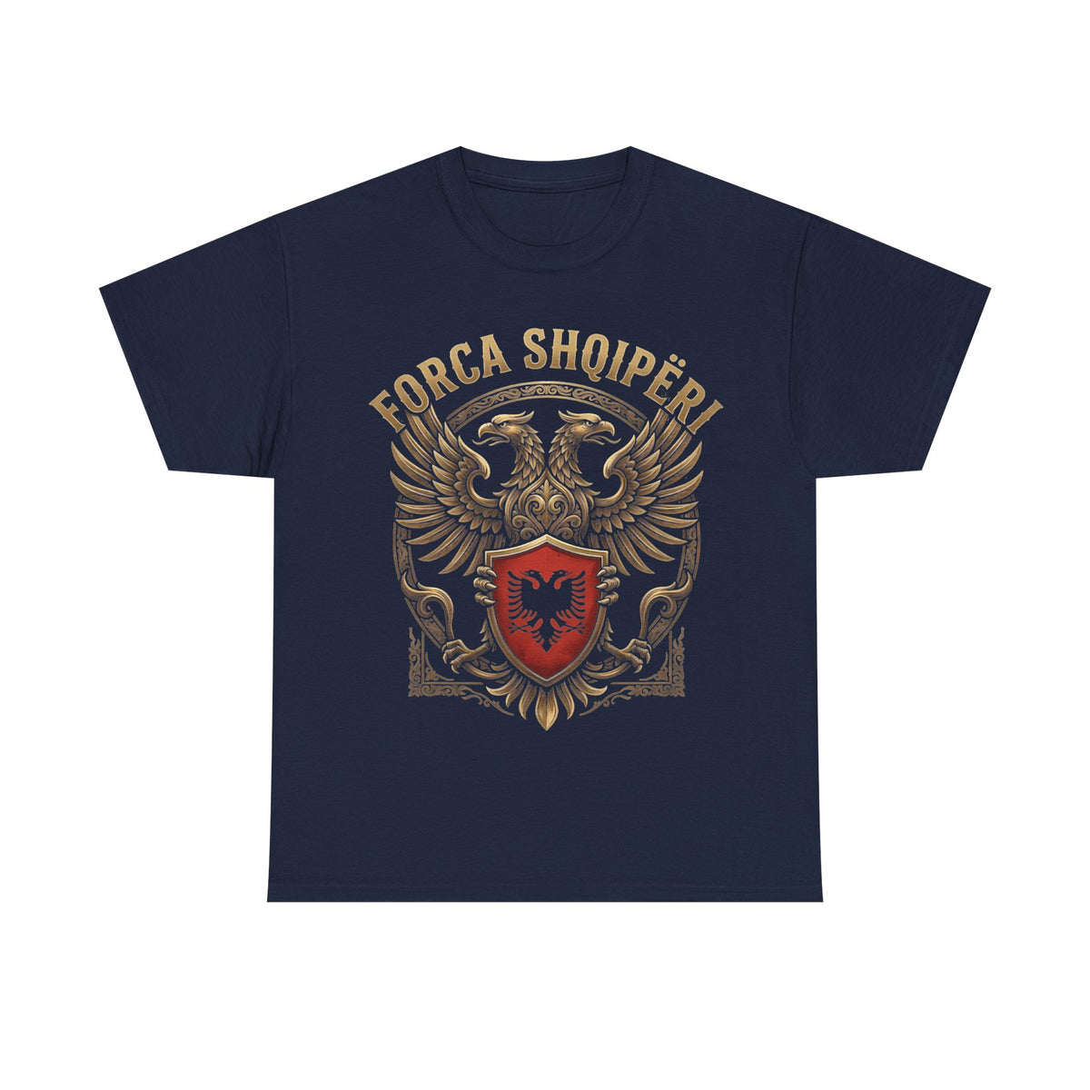 Forca Shqipäria Albania Noble Águila bicéfala Escudo Idea de regalo - Camiseta unisex