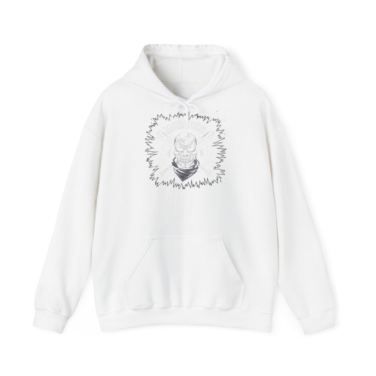 Stemma hooligan del Marocco, bandiera del Marocco, tifoso di calcio, sport, idea regalo - Felpa con cappuccio unisex