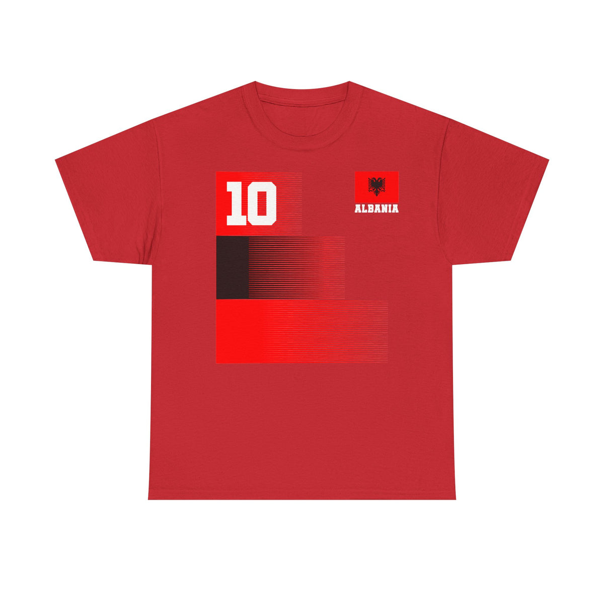 Camiseta unisex de Albania, escudo albanés, bandera, águila, fútbol, aficionado, deporte
