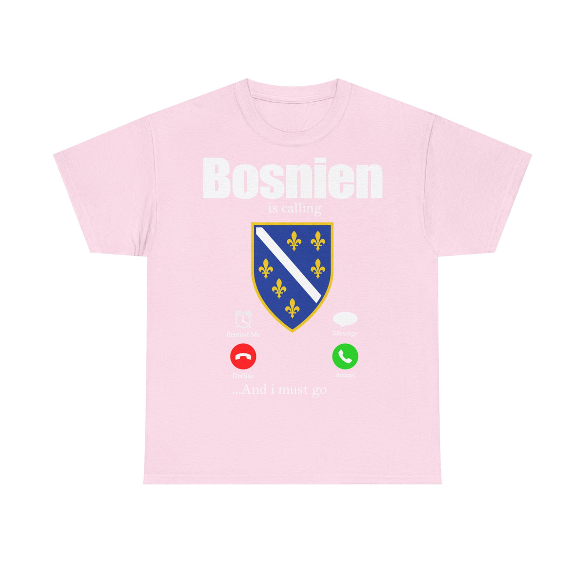 Bosnia Wappen Flagge Stolz Heimat Fußball fan Geschenkidee - Unisex T-Shirt