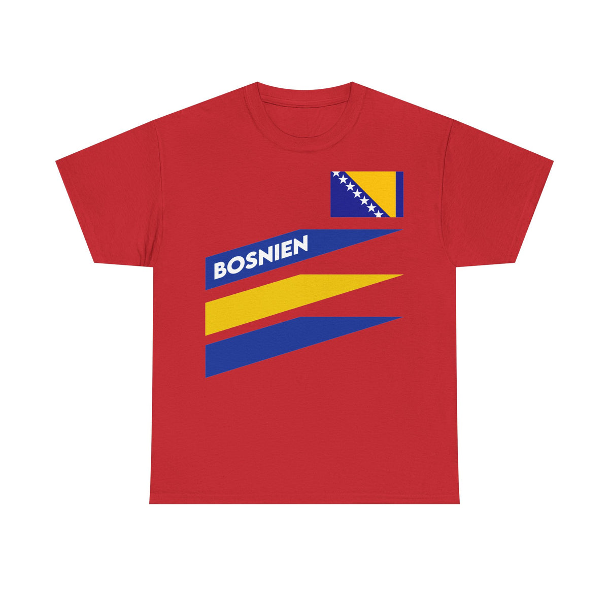 Bosnia Wappen Flagge Stolz Heimat Fußball fan Geschenkidee - Unisex T-Shirt