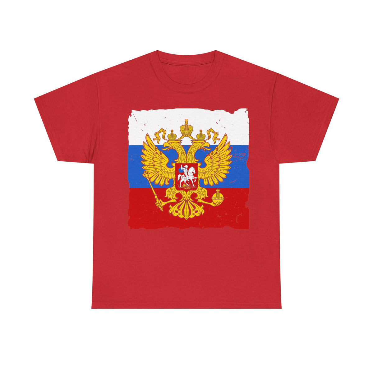 Rusia Rusia Moscú águila bandera escudo regalo deporte aficionado moda - Camiseta unisex