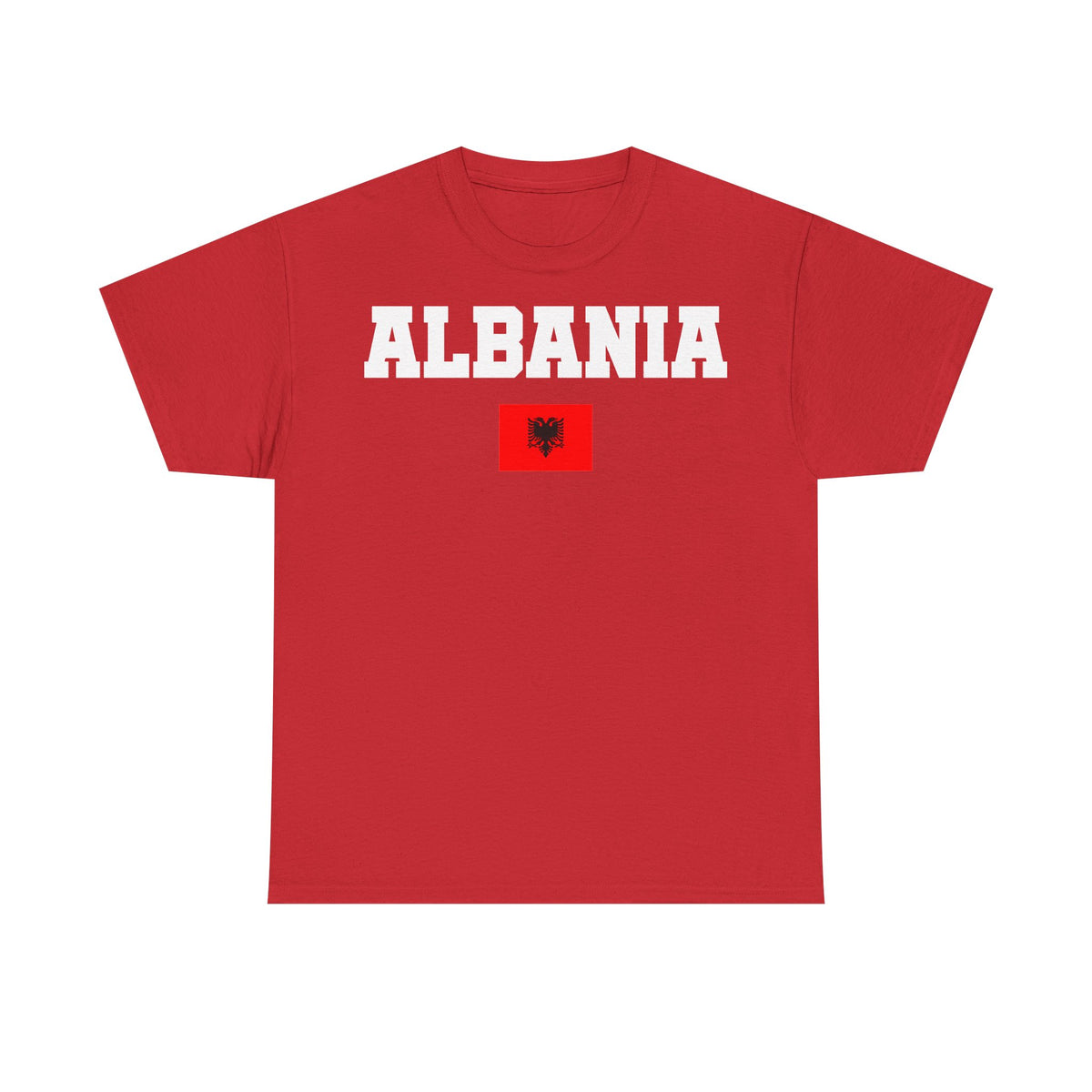 Albania Wappen Shqiptar Flagge Adler Fußball Fan Sport Unisex T Shirt