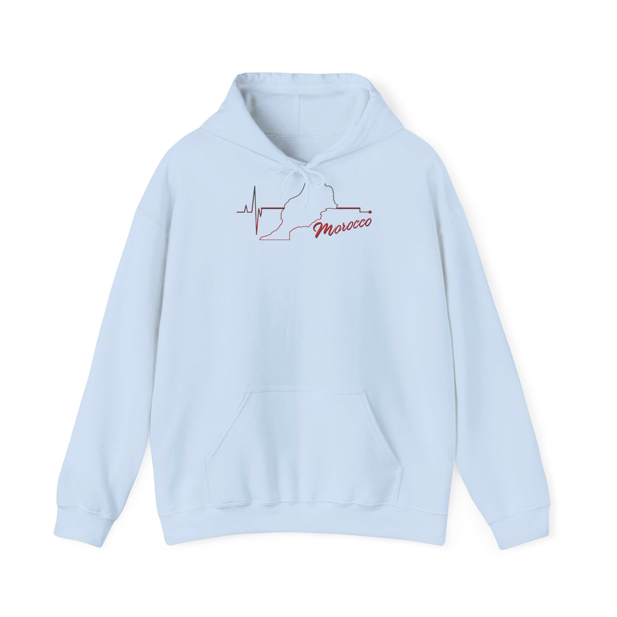 Stemma del Marocco Bandiera del Marocco Orgoglio Tifoso di calcio Sport Idea regalo - Felpa con cappuccio unisex