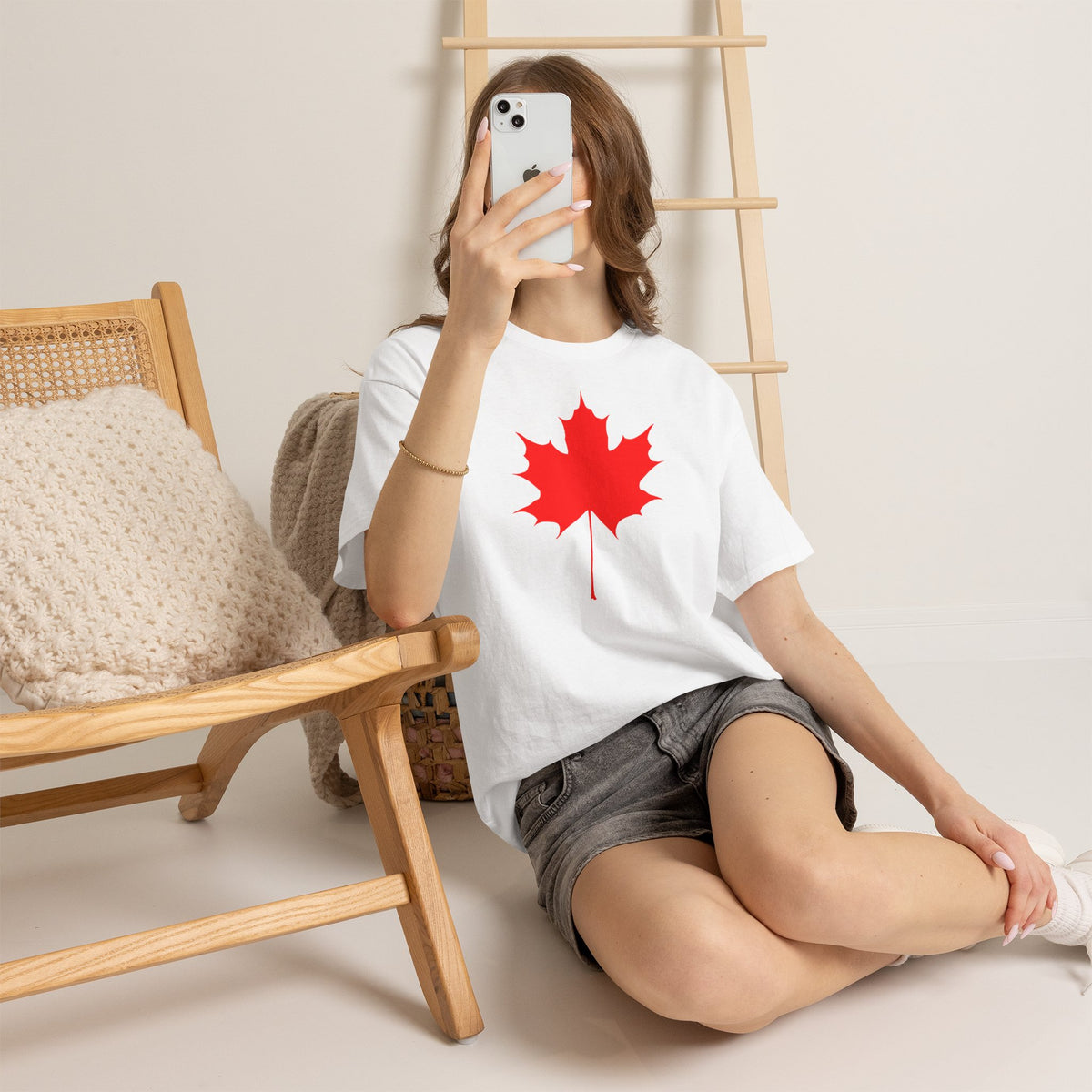 Canada Kanada Wappen Flagge Fan Sport Fußball Geschenkidee - Unisey T-Shirt