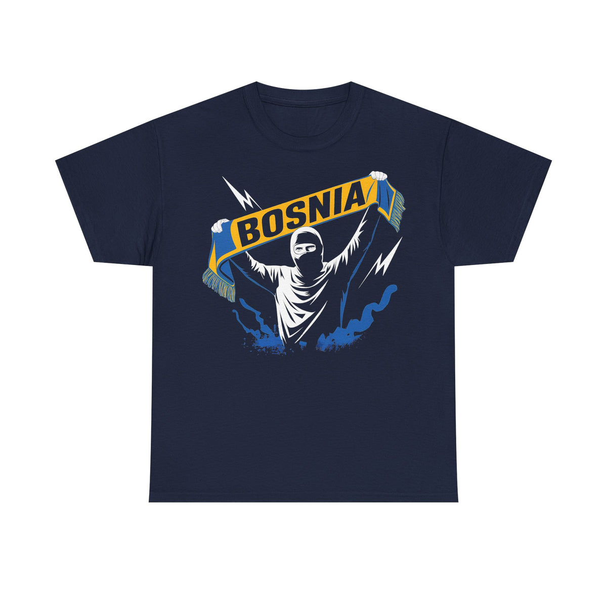Bosnia escudo bandera orgullo patria aficionado al fútbol idea de regalo - Camiseta unisex
