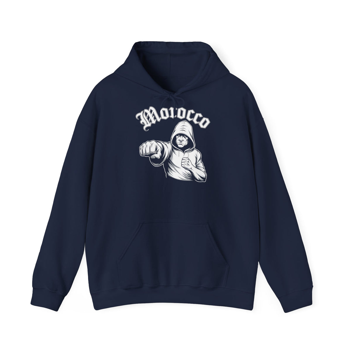 Stemma hooligan del Marocco, bandiera del Marocco, tifoso di calcio, sport, idea regalo - Felpa con cappuccio unisex