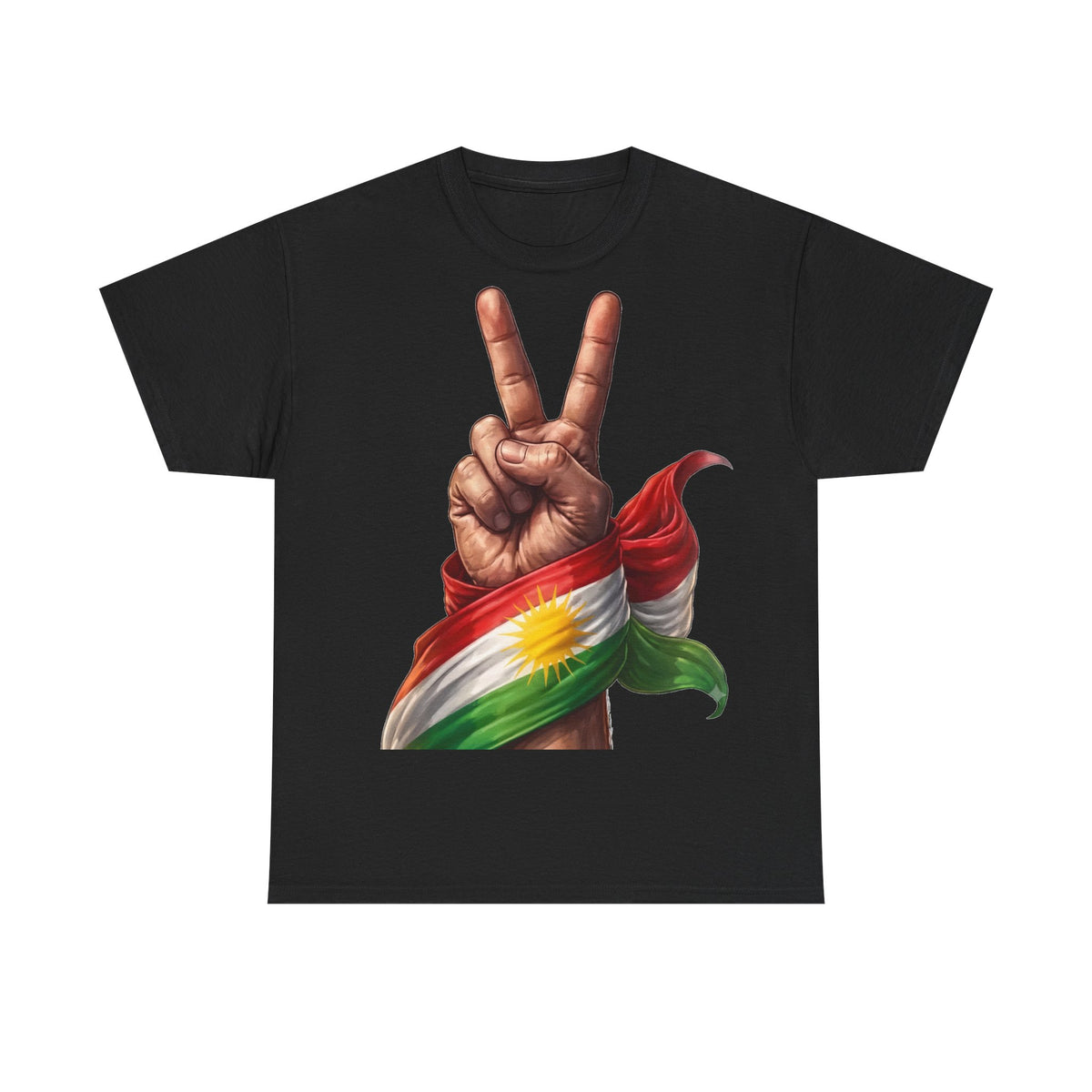 Kurdistan Peace Flagge Wappen - Unisex T-Shirt
