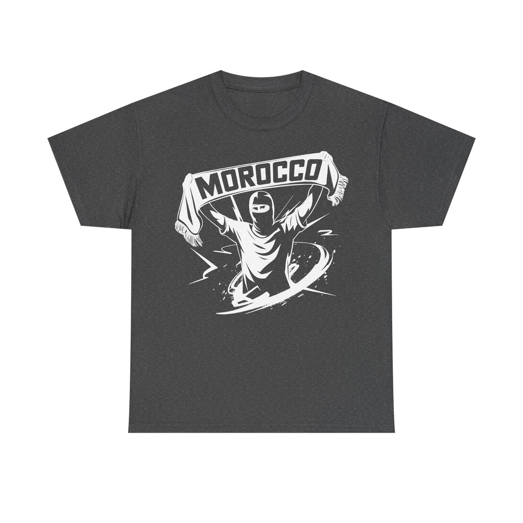 Marokko Hooligan Wappen Morocco Flagge Fußball Fan Sport FGeschenkidee - Unisex T-Shirt