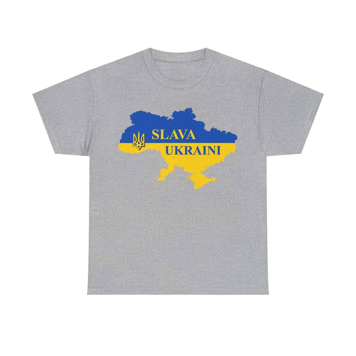 Bandiera e stemma dell'Ucraina Idea regalo Sport Tifoso Moda Vintage - T-shirt unisex
