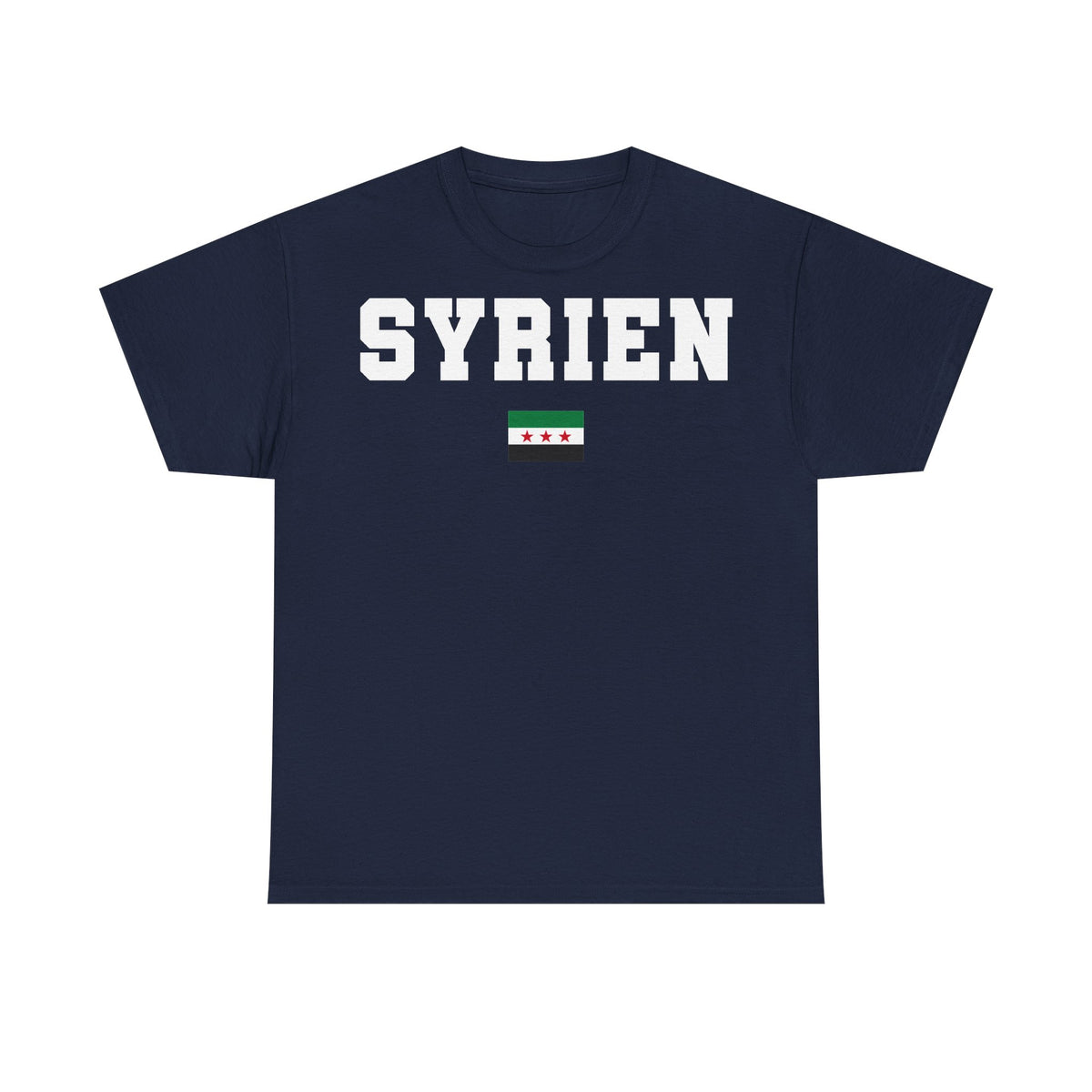 Syria Syrien Wappen Flagge Heimat Sport Fan Geschenkidee - Unisex T-Shirt