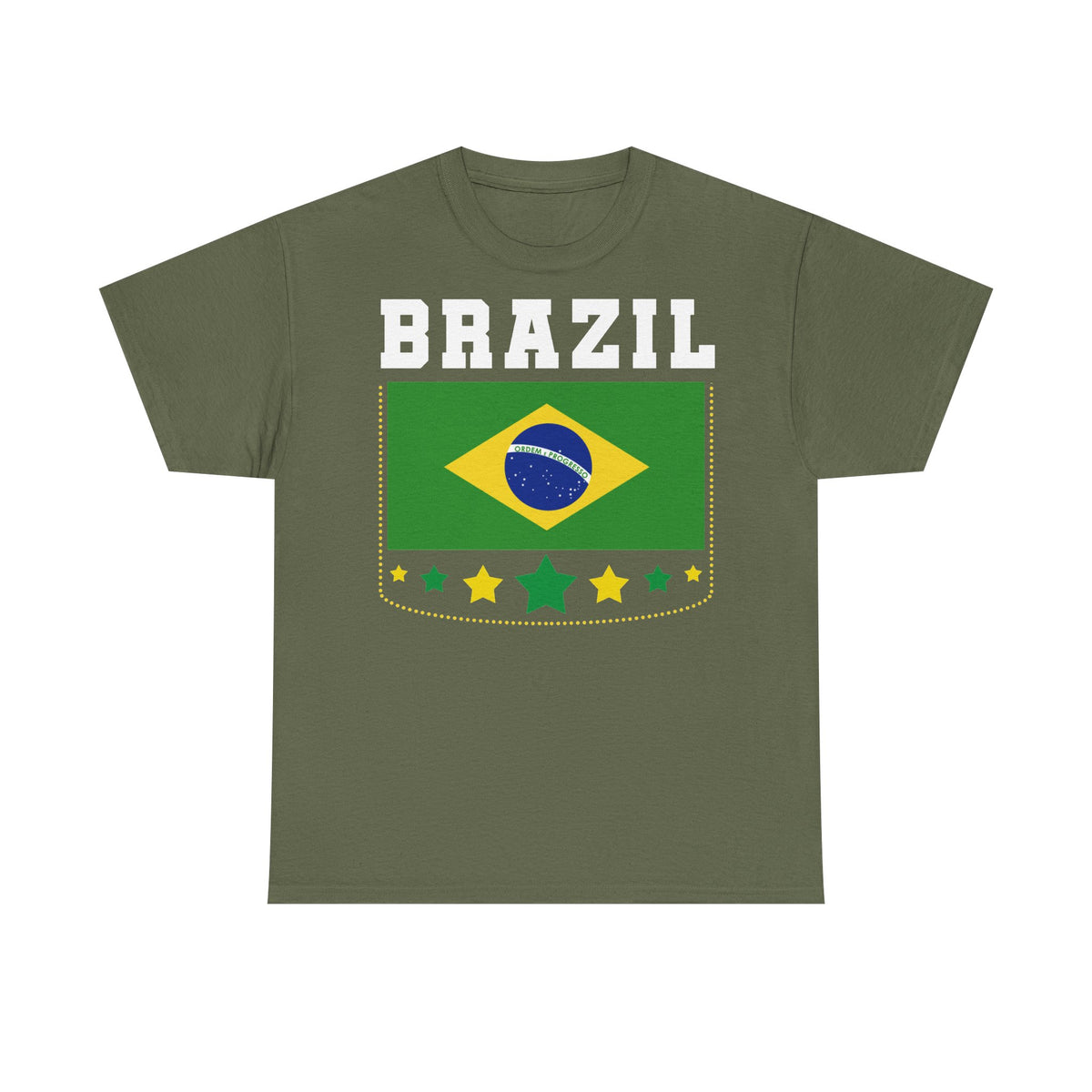 Brazil Brasilien Wappen Flagge Sport Fan Fußball Geschenkidee - Unisex T-Shirt