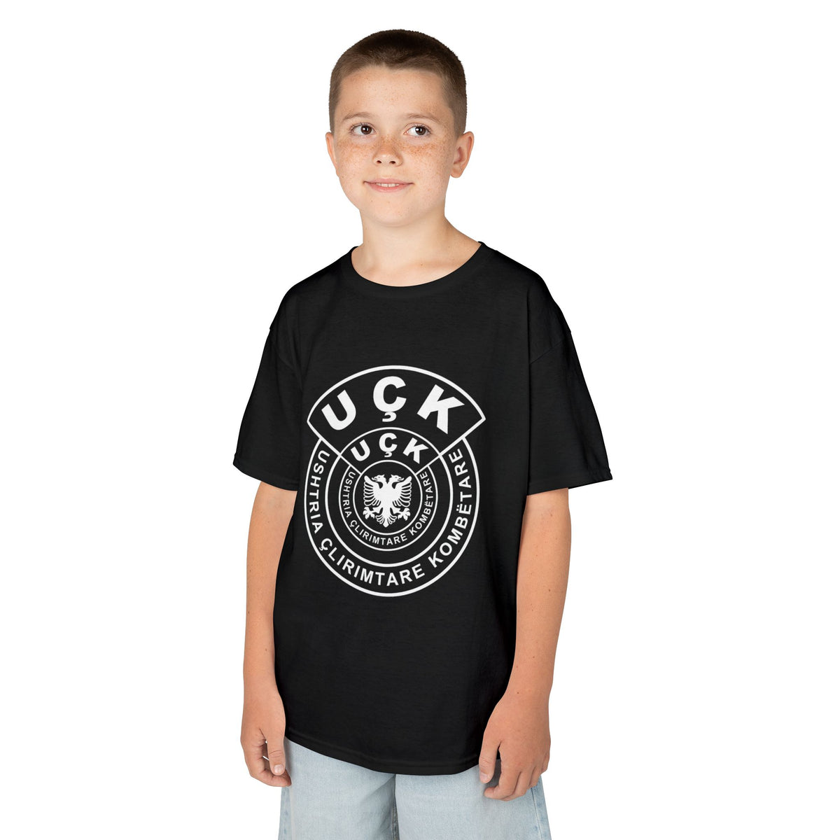 Albania Kosovo Flagge Doppeladler Geschenkidee Historie - Unisex Kinder & Jugendliche T-Shirt