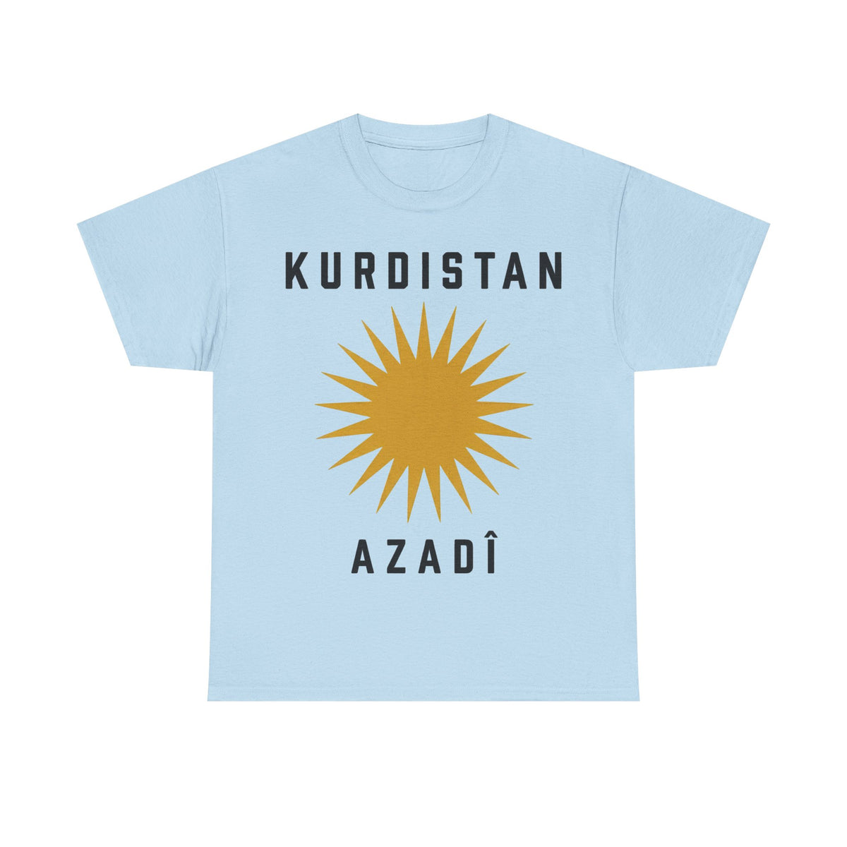 Kurdistán Azadi Sol Libertad Bandera Patria Idea de regalo - Camiseta unisex