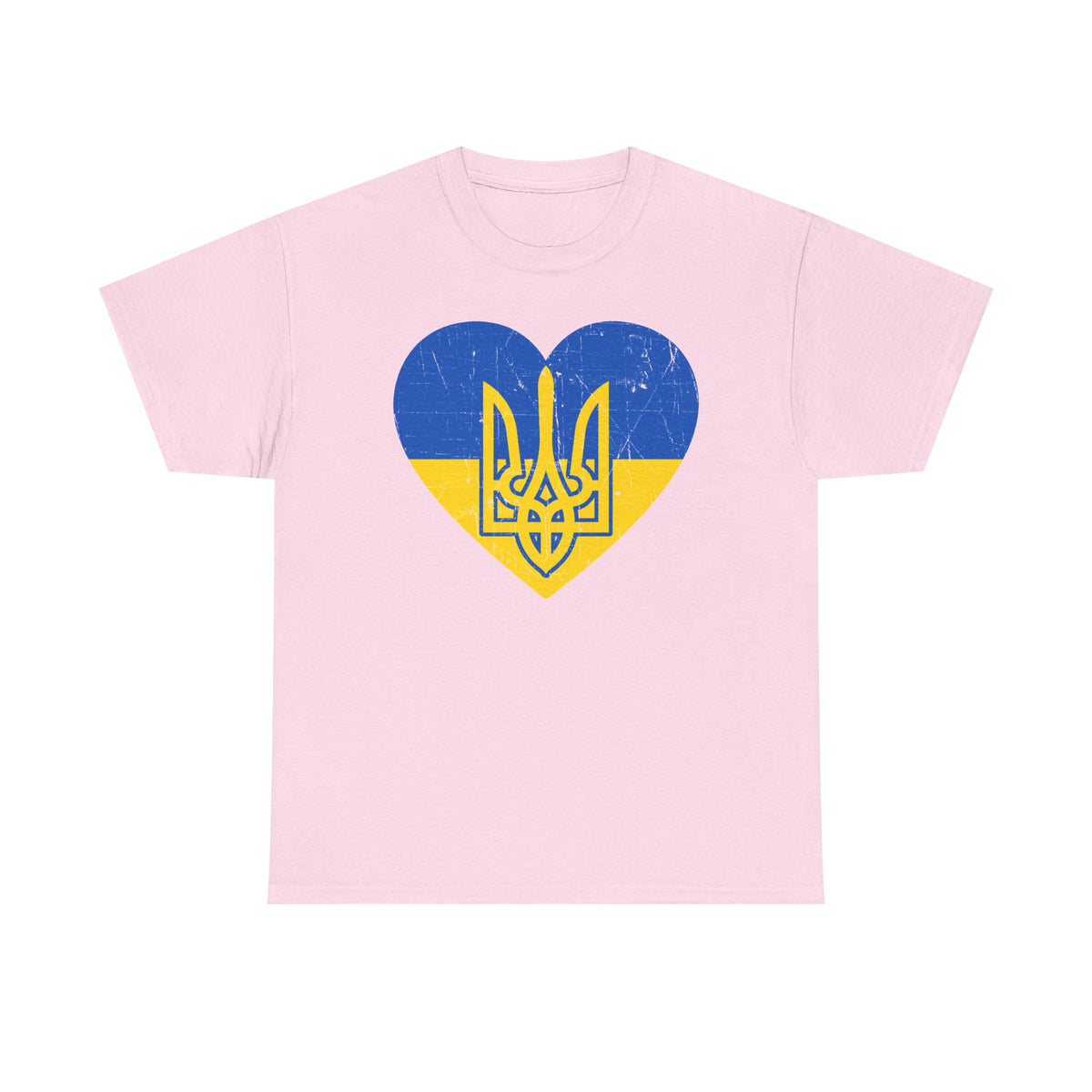 Bandera de Ucrania escudo idea de regalo afición al deporte moda vintage - Camiseta unisex