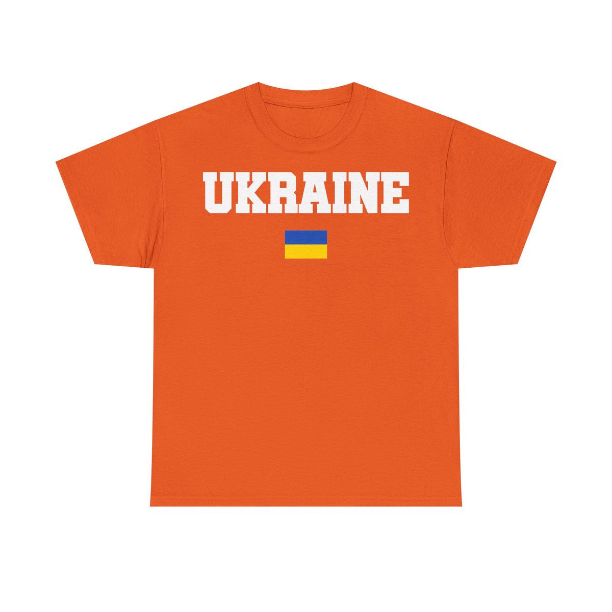 Bandera de Ucrania escudo idea de regalo afición al deporte moda vintage - Camiseta unisex