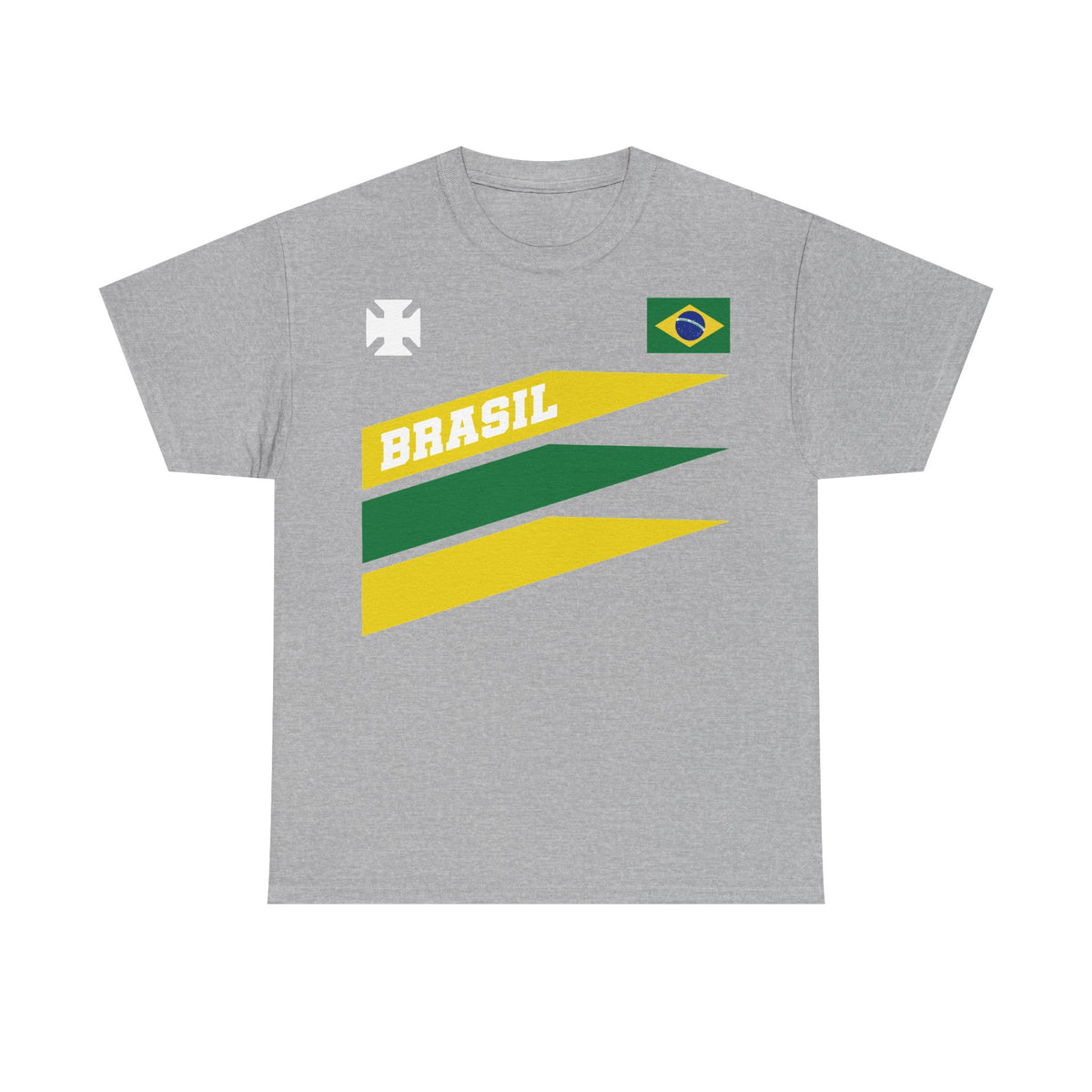 Brazil Brasilien Wappen Flagge Sport Fan Fußball Geschenkidee - Unisex T-Shirt