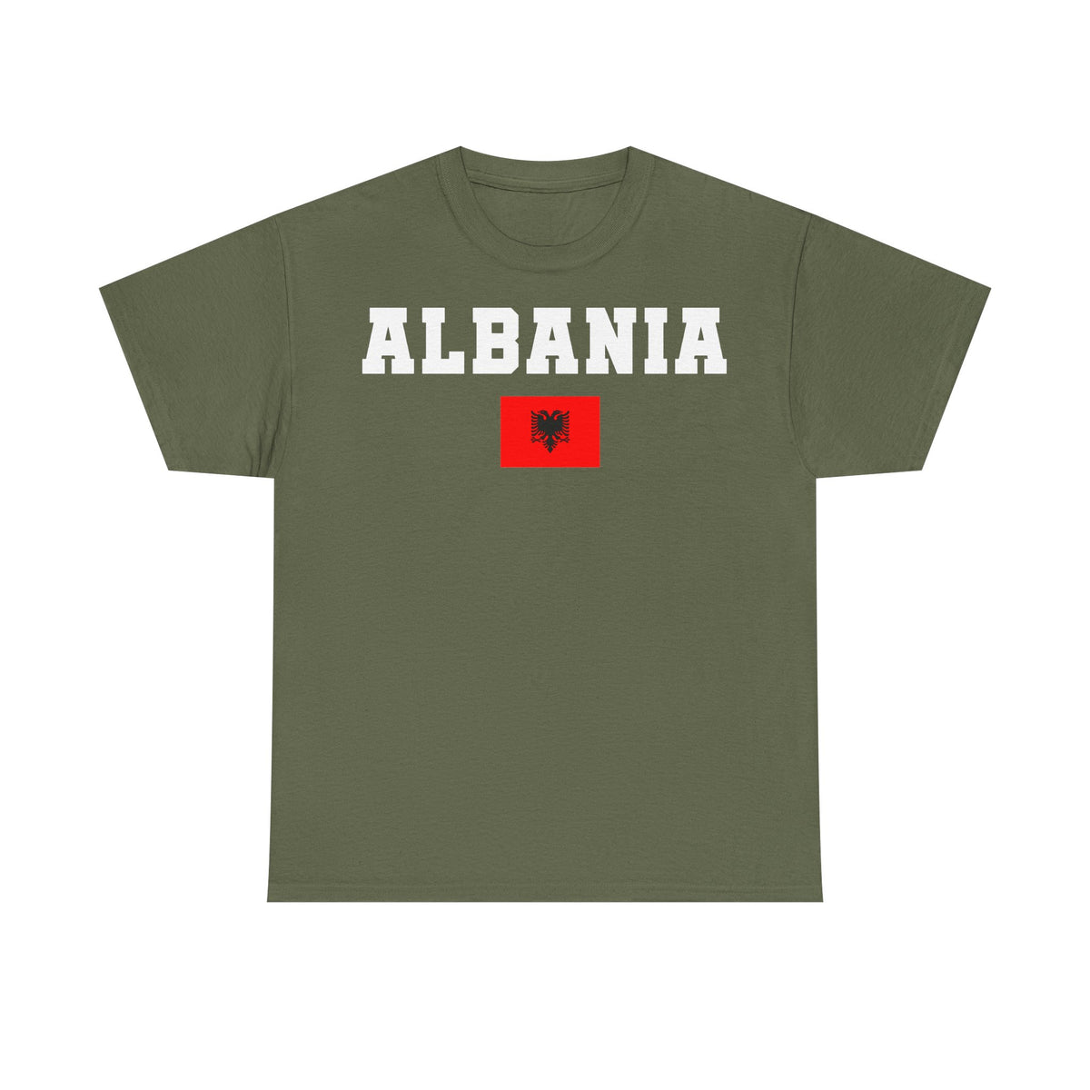 Camiseta unisex de Albania, escudo albanés, bandera, águila, fútbol, aficionado, deporte