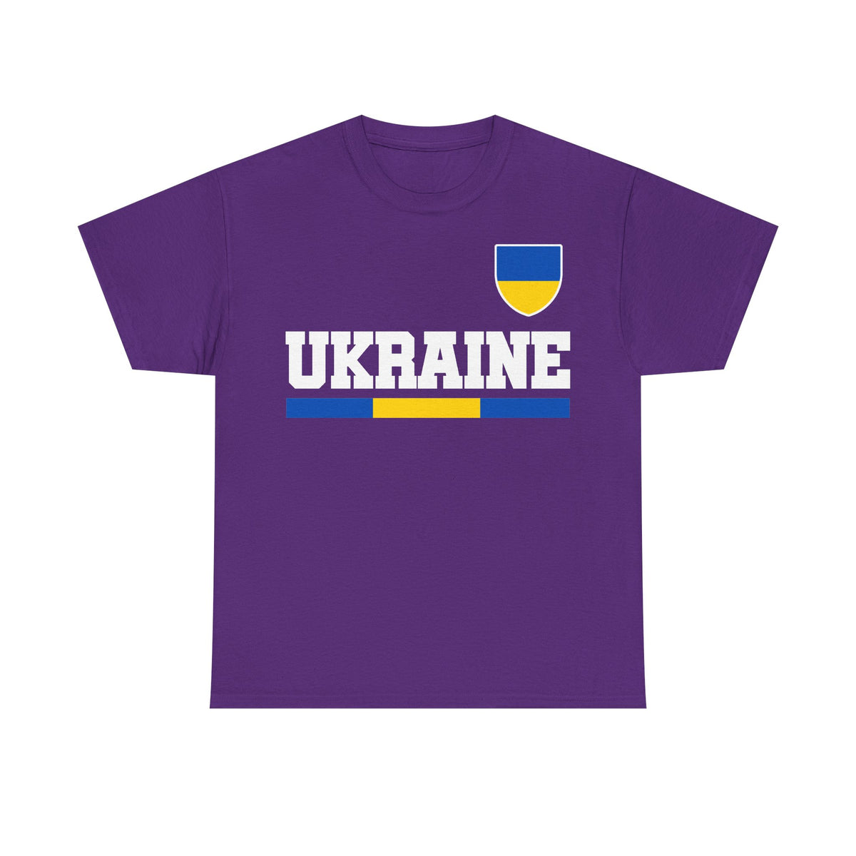 Bandera de Ucrania escudo idea de regalo afición al deporte moda vintage - Camiseta unisex