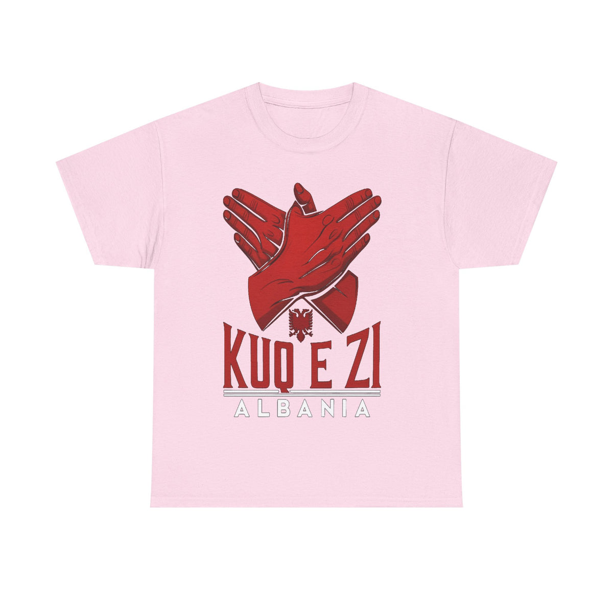 Albania 'KUQ E Zi' Águila Roja Bandera Patria Escudo - Camiseta unisex
