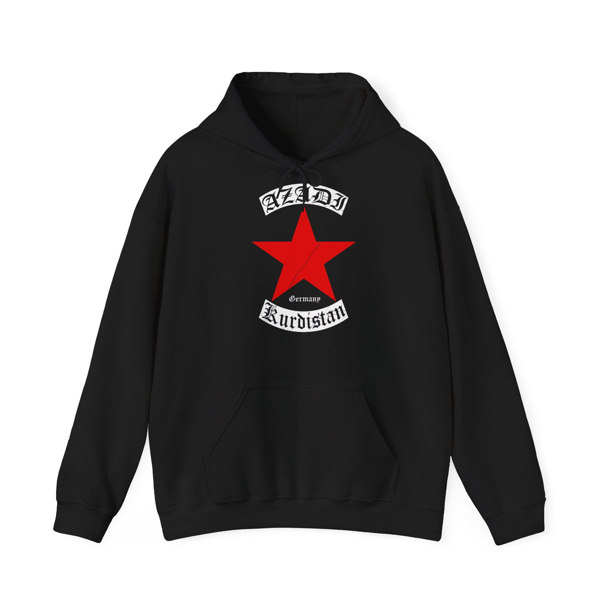 Kurdistan patria orgoglio stemma bandiera sport calcio regalo per tifosi - felpa con cappuccio unisex