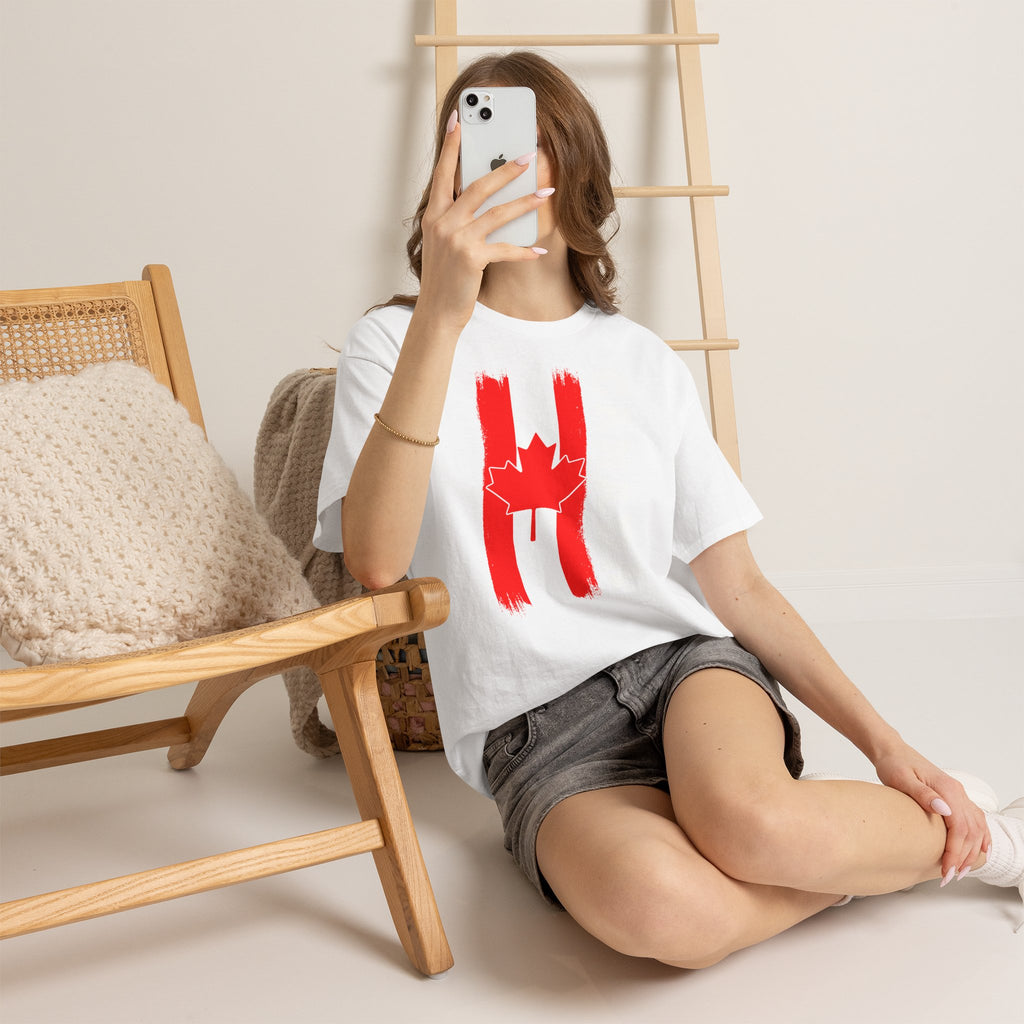 Canada Kanada Wappen Flagge Fan Sport Fußball Geschenkidee - Unisey T-Shirt
