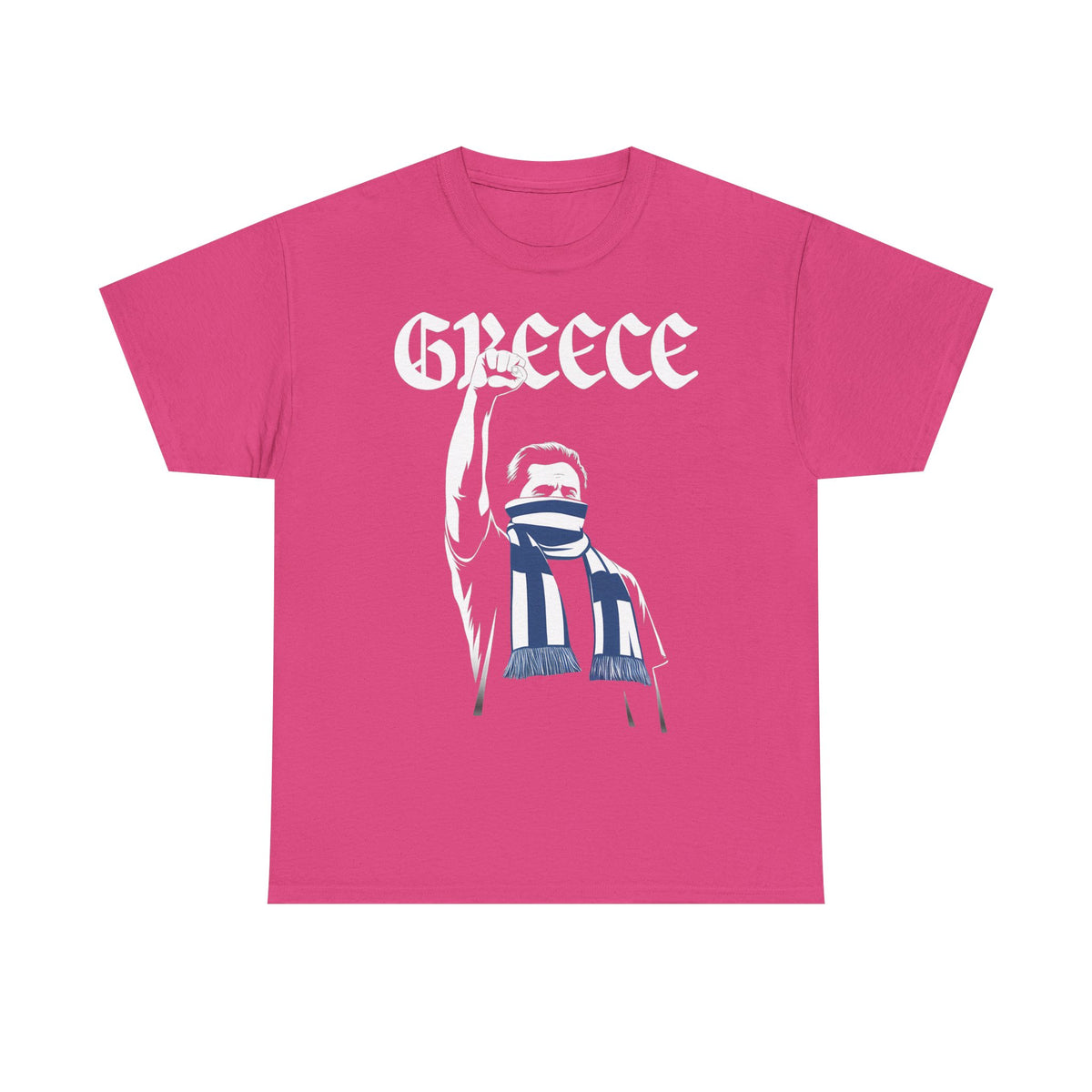 Greece Griechenland Hooligan Flagge Wappen Heimat Fußball Sport Fan Geschenkidee - Unisex T-Shirt