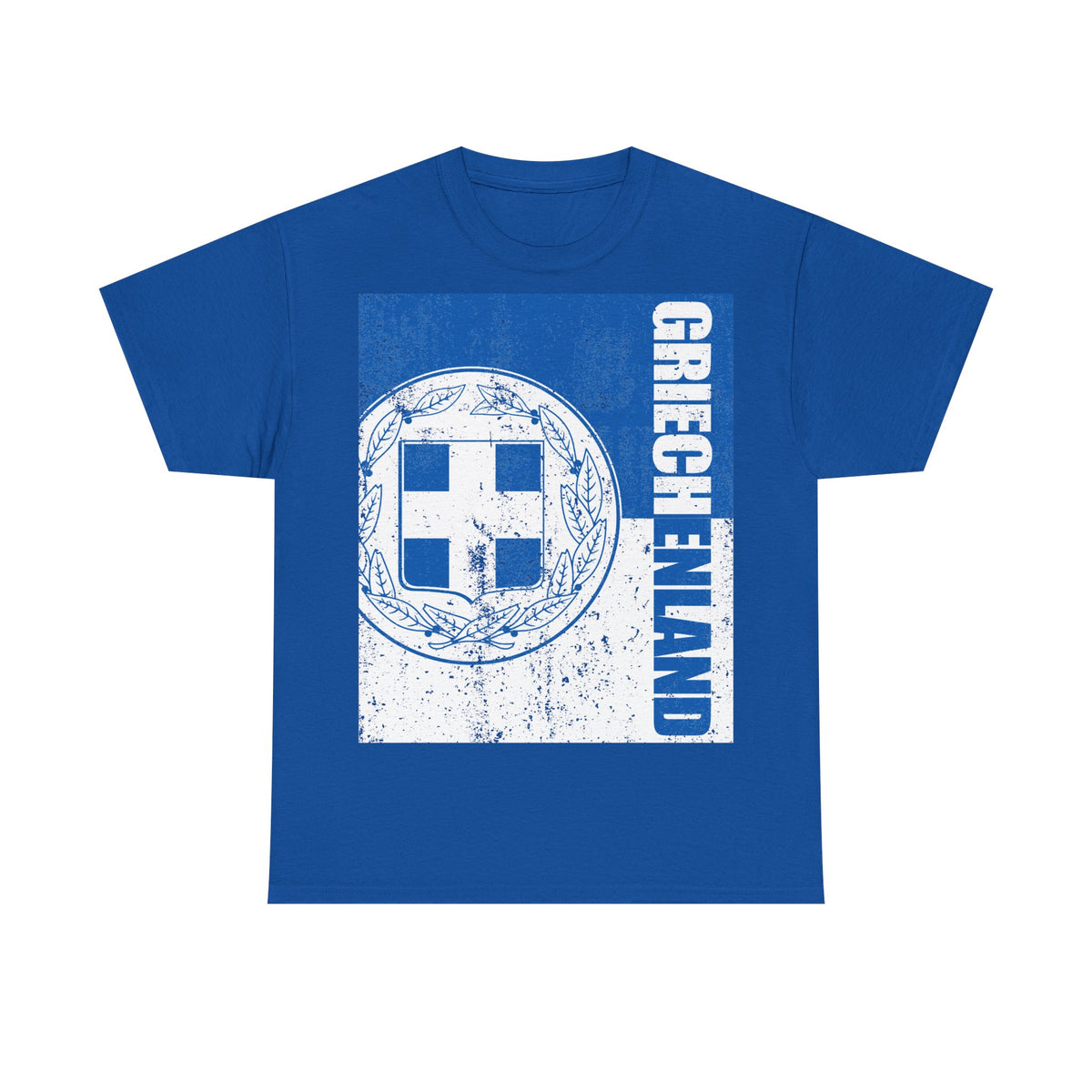 Grecia Grecia Bandera Escudo Patria Fútbol Deporte Aficionado Idea de regalo - Camiseta unisex