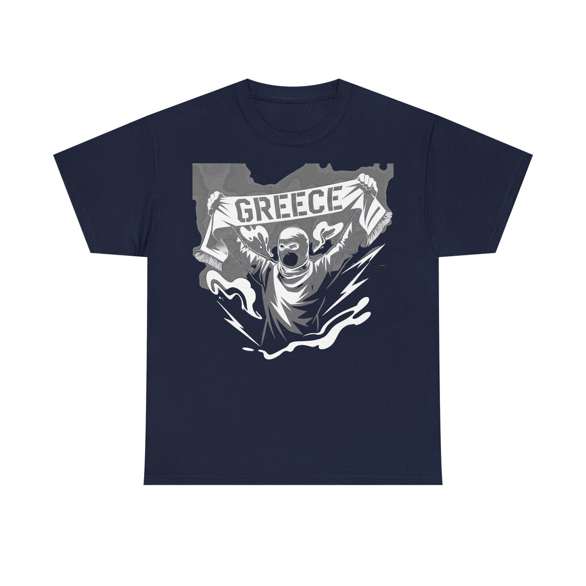Grecia Grecia hooligan bandera escudo patria fútbol deporte aficionado idea de regalo - camiseta unisex