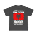 Albania Wappen Shqiptar Flagge Adler Fußball Fan Sport Unisex T Shirt