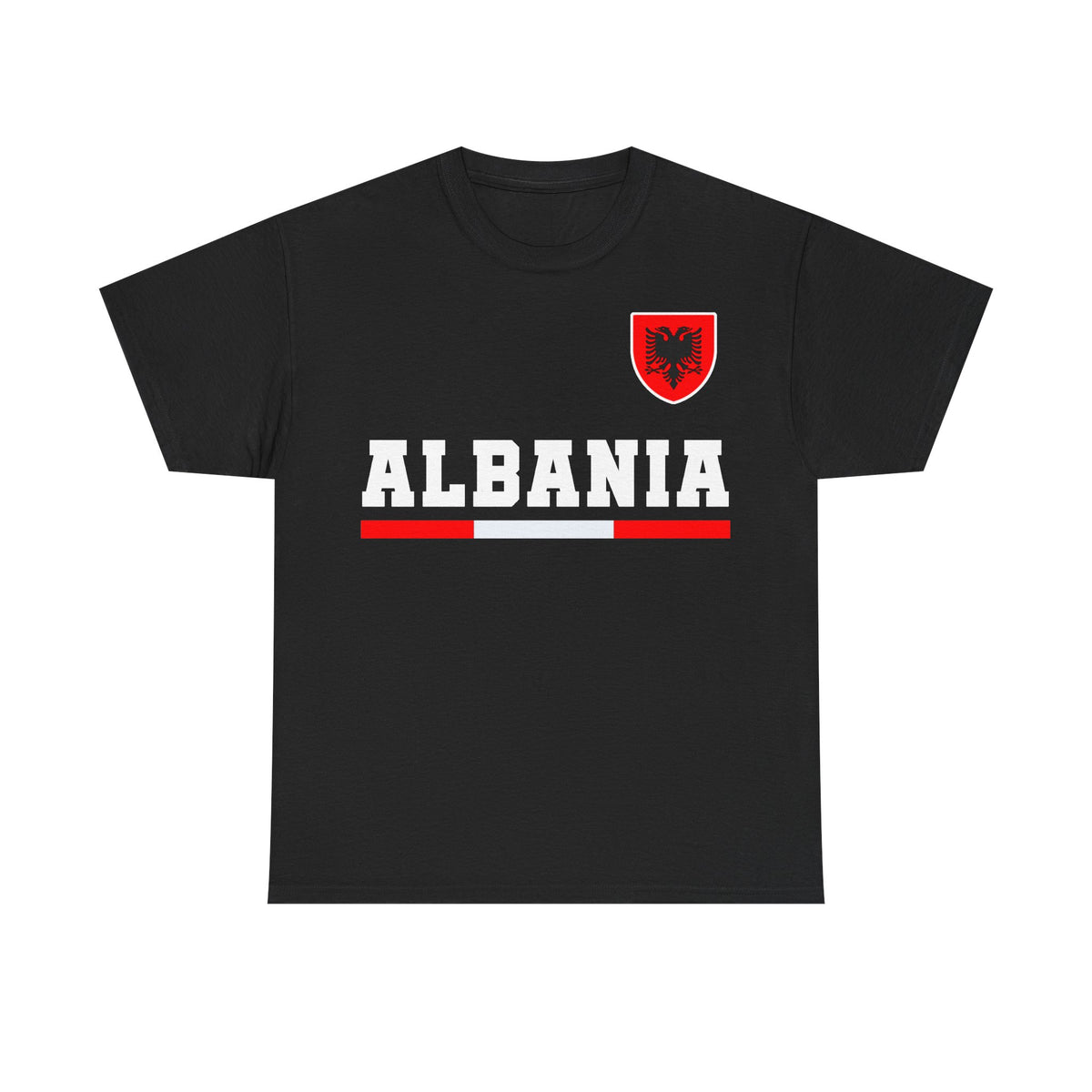 Albania Wappen Shqiptar Flagge Adler Fußball Fan Sport Unisex T Shirt