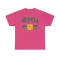 Syria Syrien Wappen Flagge Heimat Sport Fan Geschenkidee - Unisex T-Shirt