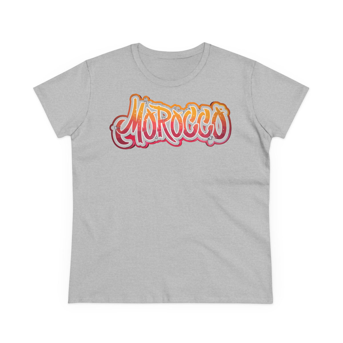 Escudo de Marruecos, bandera de Marruecos, orgullo, aficionada al fútbol y al deporte, idea de regalo - Camiseta para mujer