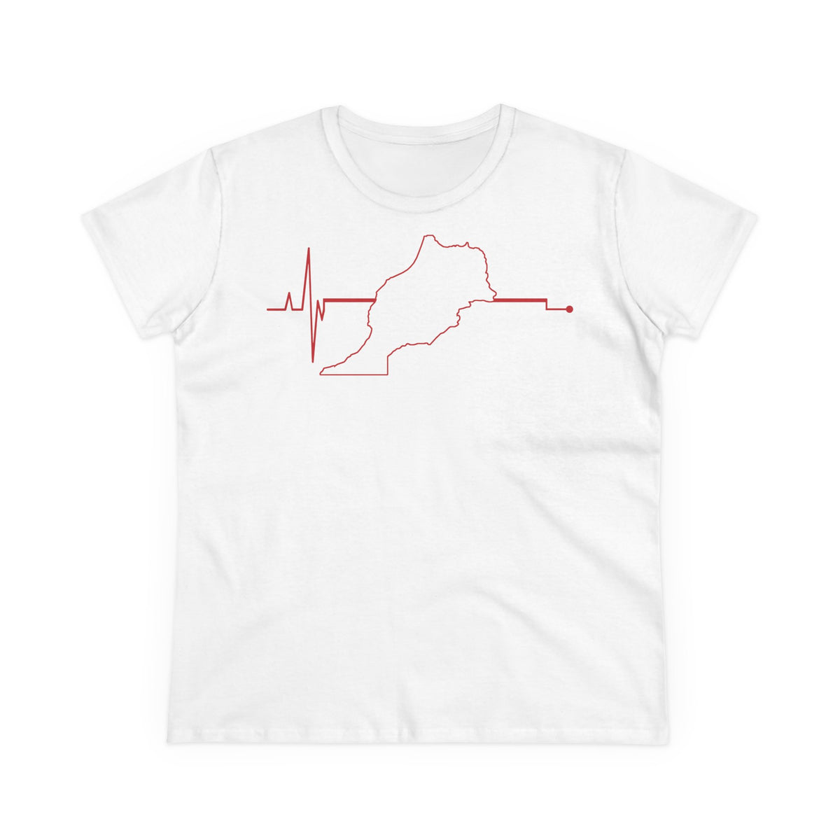 Escudo de Marruecos, bandera de Marruecos, orgullo, aficionada al fútbol y al deporte, idea de regalo - Camiseta para mujer