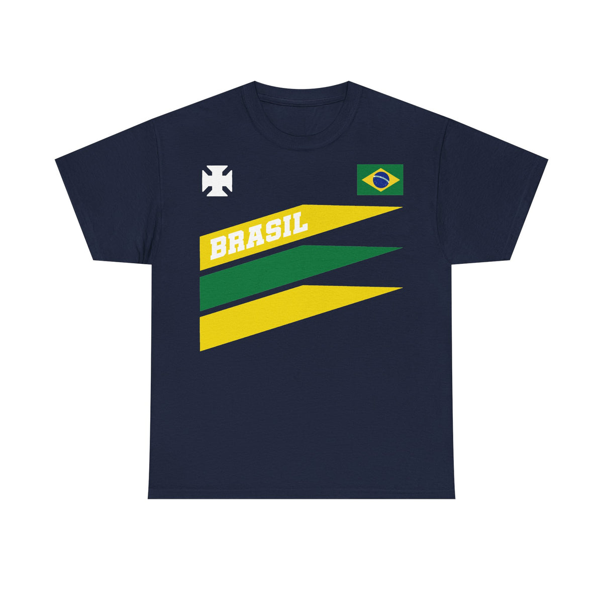Brazil Brasilien Wappen Flagge Sport Fan Fußball Geschenkidee - Unisex T-Shirt