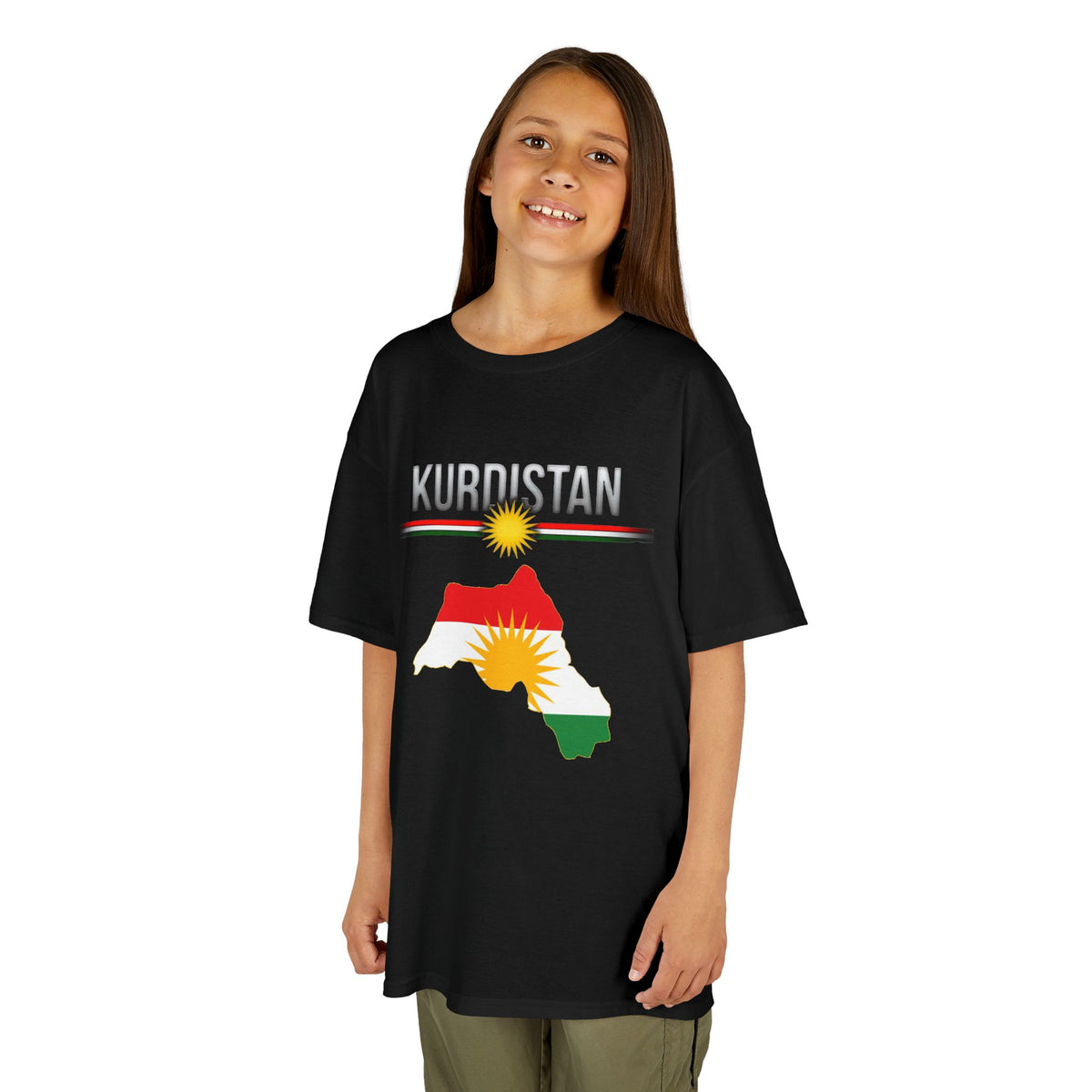 Kurdistan Pride Stolz Heimat Flagge Sonne - Unisex Kinder & Jugendliche T-Shirt