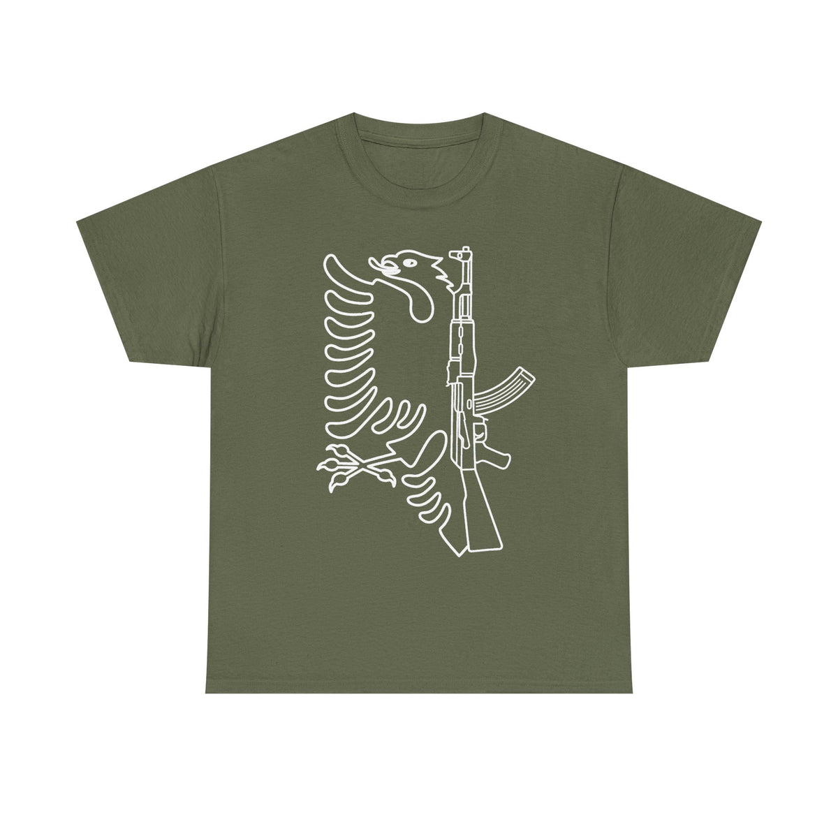 Águila albanesa AK Urbana callejera Bandera Orgullo - Camiseta unisex