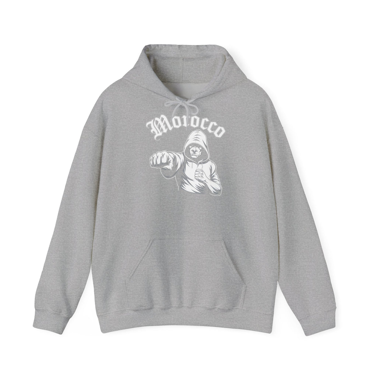 Stemma hooligan del Marocco, bandiera del Marocco, tifoso di calcio, sport, idea regalo - Felpa con cappuccio unisex