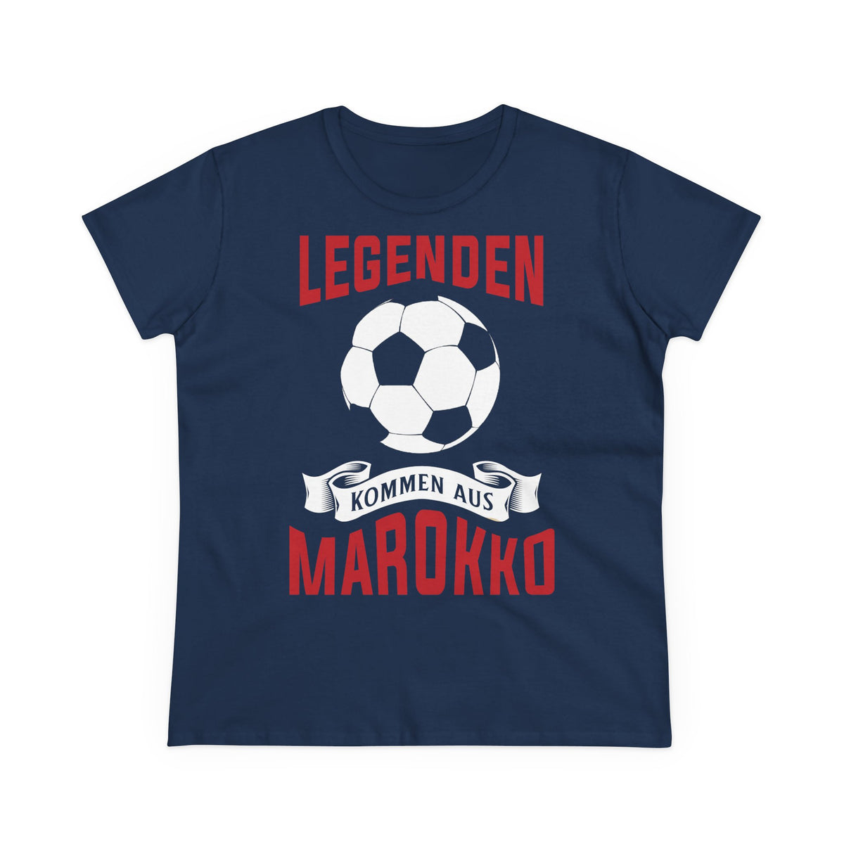 Escudo de Marruecos, bandera de Marruecos, orgullo, aficionada al fútbol y al deporte, idea de regalo - Camiseta para mujer