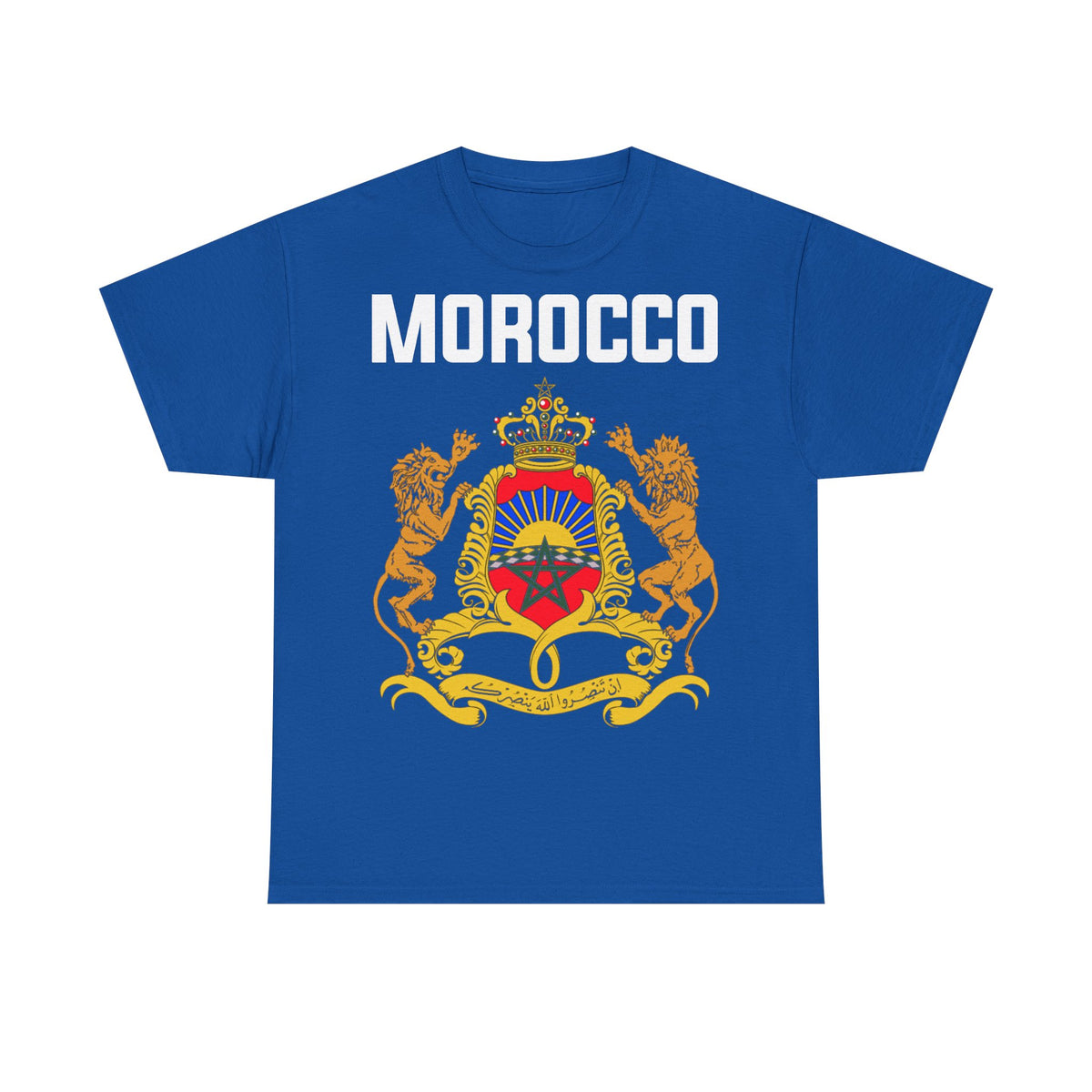 Marruecos Escudo Morocco Bandera Orgullo Fútbol Fan Deporte FIdea de regalo - Camiseta unisex