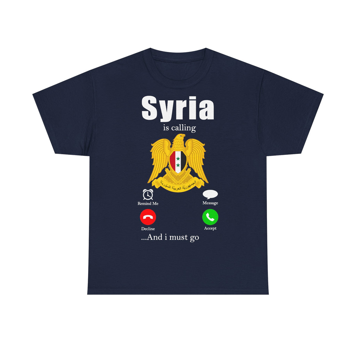 Syria Syrien Wappen Flagge Heimat Sport Fan Geschenkidee - Unisex T-Shirt